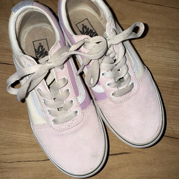 Vans Ward Girls' Platform Shoes Size 1 Pink Light Blue‎ Lavender L - Picture 2 of 7